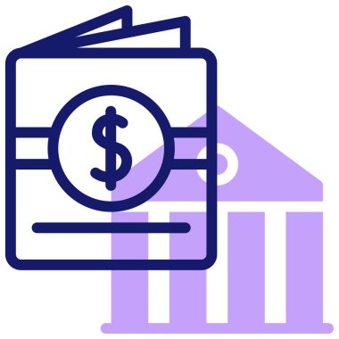 Para için. Web simgesi basit illüstrasyon