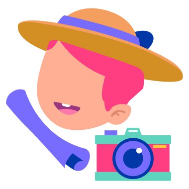 Seyahat web simgesi basit tasarım