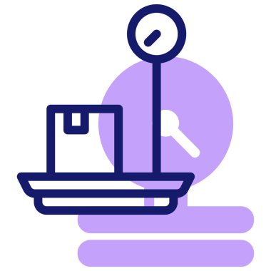 Ölçek modern simgesinin vektör illüstrasyonu