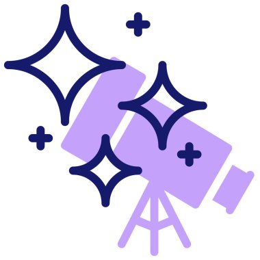 teleskop web simgesi basit tasarım