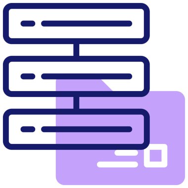 Sunucu Web simgesi basit illüstrasyon