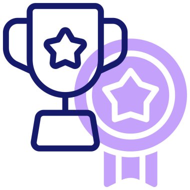  Ödül. Web simgesi basit illüstrasyon