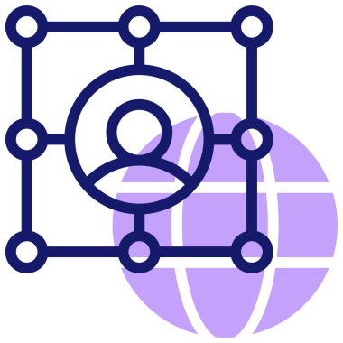 Bağlantının vektör illüstrasyonu modern simge