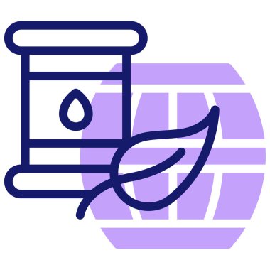 fıçılar modern simge, vektör illüstrasyonu 