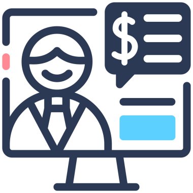 finansal ve finans kavramı simgesi