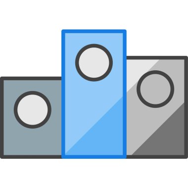 Podyum. Web simgesi basit illüstrasyon
