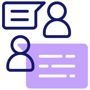 danışman kullanıcı. Web simgesi basit illüstrasyon