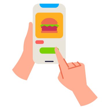 Teslimat. Web simgesi basit illüstrasyon