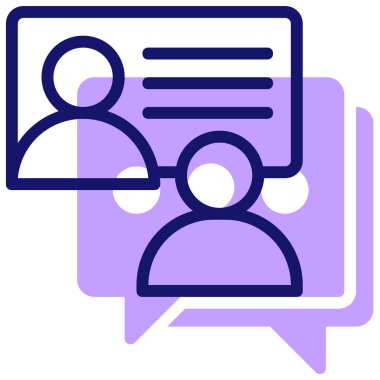 danışman kullanıcı. Web simgesi basit illüstrasyon