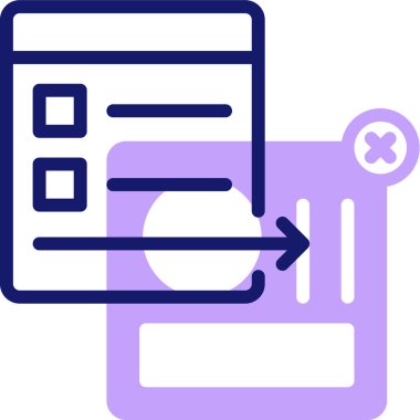 veritabanı. Web simgesi basit illüstrasyon