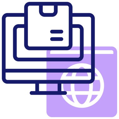 Dijital ürün. Web simgesi basit illüstrasyon 