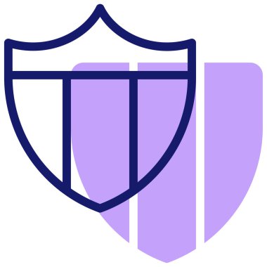 Kalkan. Web simgesi basit illüstrasyon