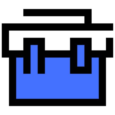 Alet çantası. Web simgesi basit illüstrasyon