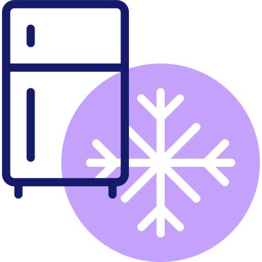 buzdolabı simgesi vektör illüstrasyonu