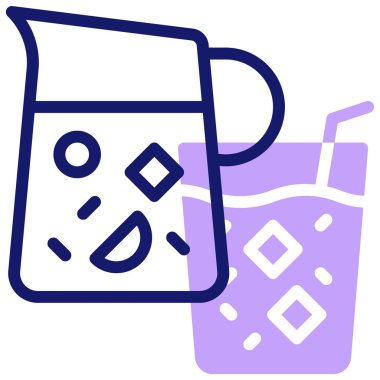 meyve pançı simgesi, vektör illüstrasyonu basit tasarım