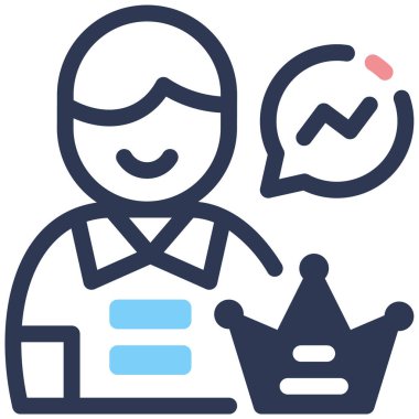 işletme ve eğitim çizgisi vektör simgesi.