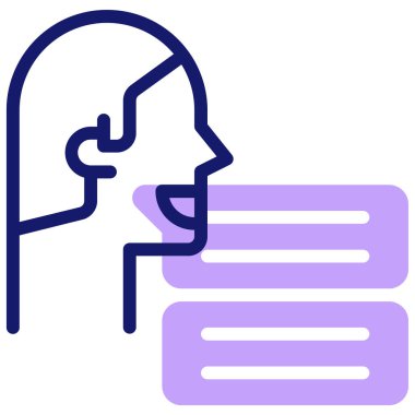 İnsan yüzü. Basit resimleme