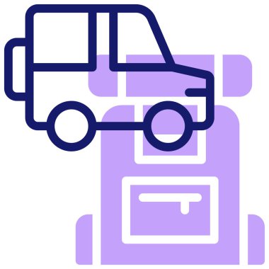 safari simgesi vektör illüstrasyonu