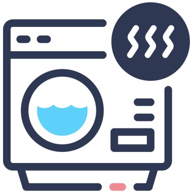 Kurutucu simgesi, vektör illüstrasyonu basit tasarım