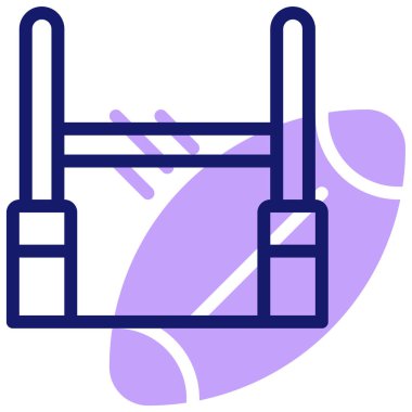 ragbi simgesi vektör çizimi