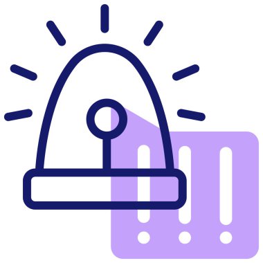 Alarm! Web simgesi basit illüstrasyon