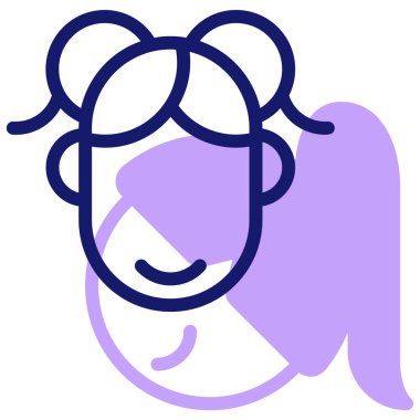 Bebeğim. Web simgesi basit illüstrasyon