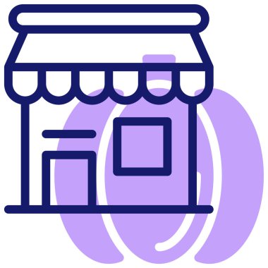 Dükkan. Web simgesi basit illüstrasyon