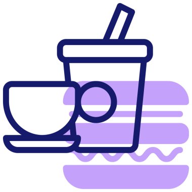 kahve fincanı vektör simgesi