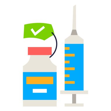 Aşı web simgesi basit tasarım