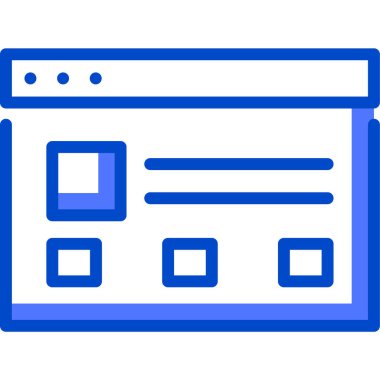 Blog. Web simgesi basit tasarım