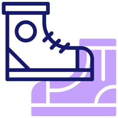 Ayakkabı. Web simgesi basit illüstrasyon