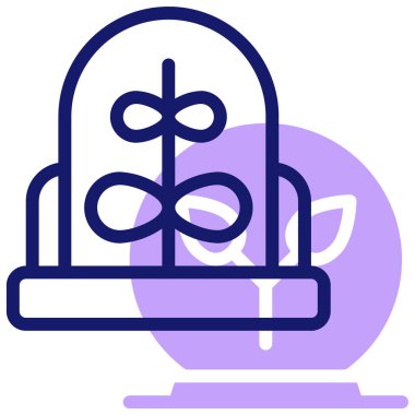 bitki simgesi vektör illüstrasyonu