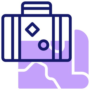 Seyahat web simgesi basit tasarım