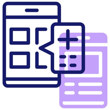 Başvuru. Web simgesi basit illüstrasyon