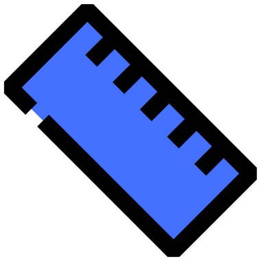 cetvel simgesi çizimi