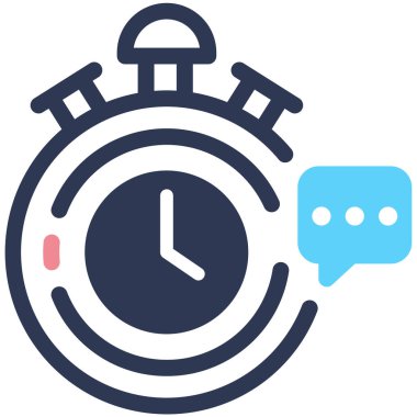 Kronometre Web simgesi basit illüstrasyon 