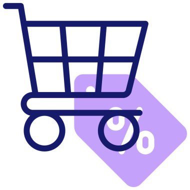 Alışveriş. Web simgesi basit illüstrasyon