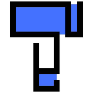 Çekiç. Web simgesi basit illüstrasyon