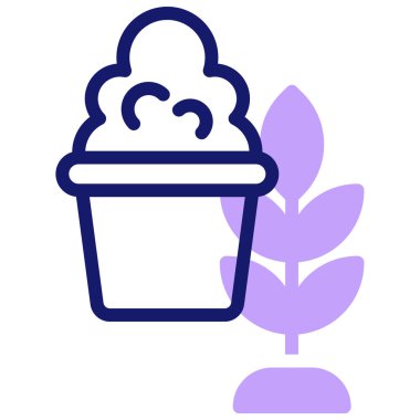 bitki simgesi vektör illüstrasyonu