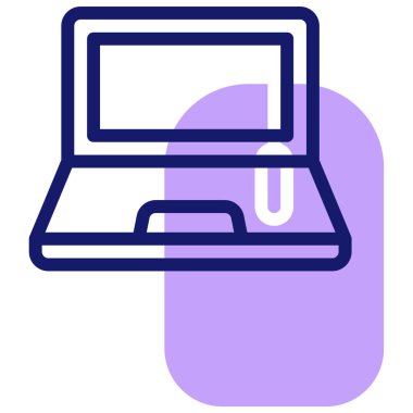 Bilgisayar. Web simgesi basit illüstrasyon