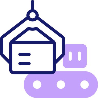 taşıyıcı web simgesi vektör illüstrasyonu