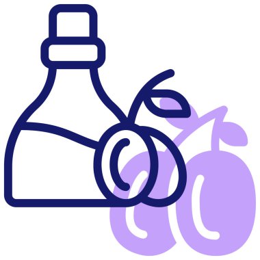 Şişe. Web simgesi basit illüstrasyon