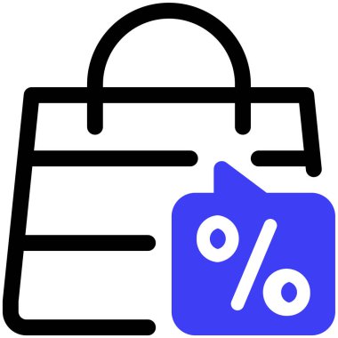 alışveriş simgesi vektör illüstrasyonu