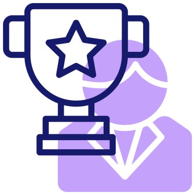 Kupa. Web simgesi basit illüstrasyon