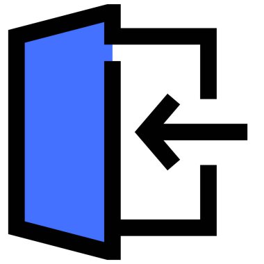 login icon, vector illustration simple design