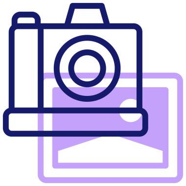 kamera simgesi, vektör illüstrasyonu basit tasarım