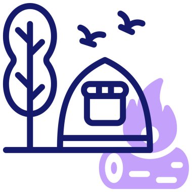 Çiftlik. Web simgesi basit illüstrasyon