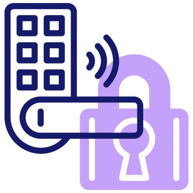 Kapı kolu. Web simgesi basit illüstrasyon