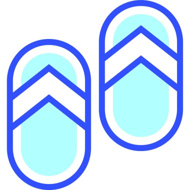 Terlik modern simge, vektör illüstrasyonu