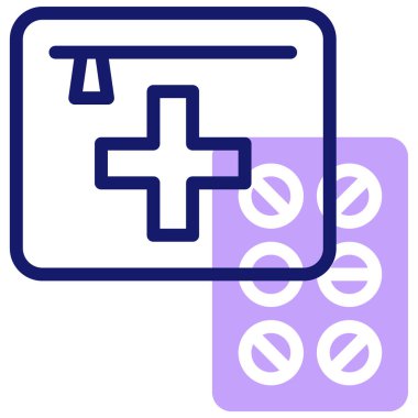 İlk yardım simgesi vektör illüstrasyonu